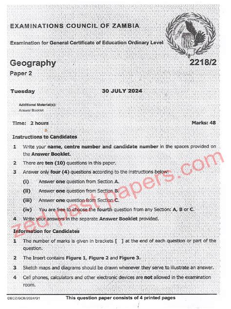 geography paper2 matric 2013 Reader