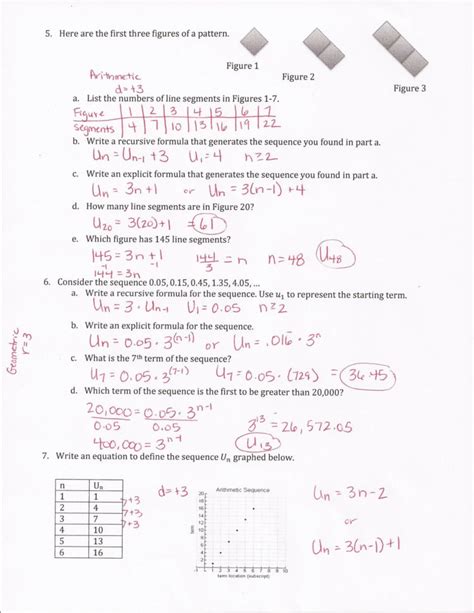 geometric arithmetic sequence answer key Kindle Editon