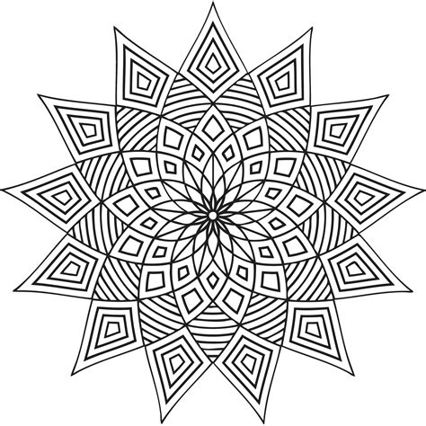 geometric patterns coloring book kids PDF