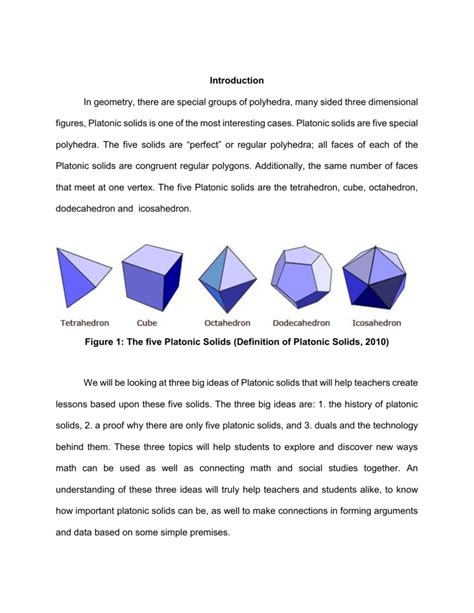 geometric solids in history answers Reader