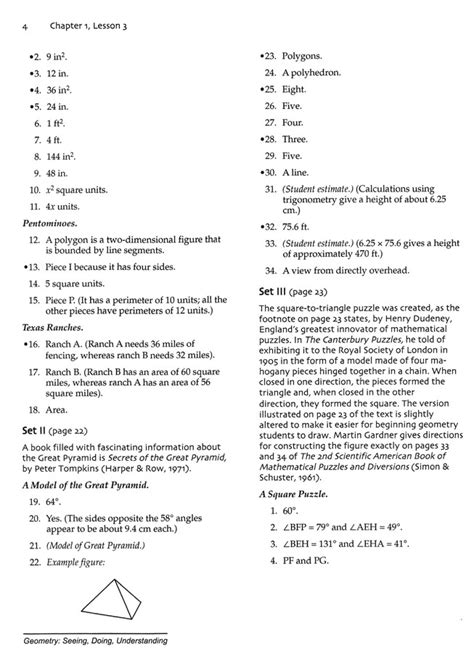 geometry 3rd edition answer key Kindle Editon