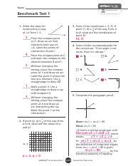 geometry benchmark test answers Kindle Editon