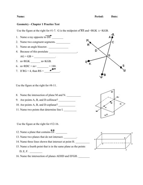 geometry chapter 1 quiz Kindle Editon