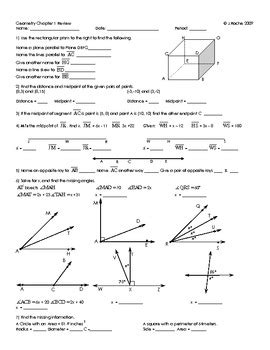 geometry chapter 1 review answers Kindle Editon