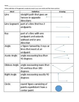 geometry chapter 1 vocabulary Epub