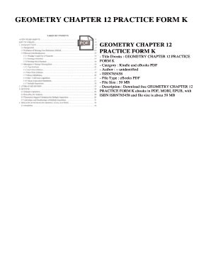 geometry chapter 12 practice worksheet Reader