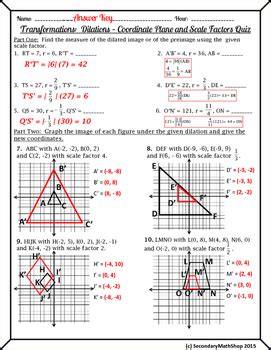 geometry dilations and scale factors answer key Reader