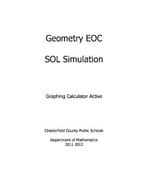 geometry eoc sol simulation region 1 answers PDF