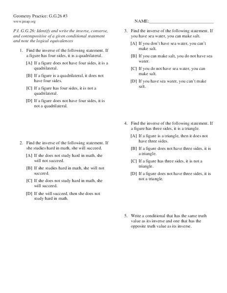 geometry practice conditional statements answers Kindle Editon