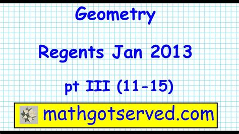 geometry regents january 2013answer Kindle Editon