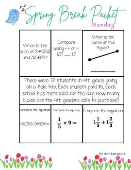 geometry spring break packet 2014 answers Reader