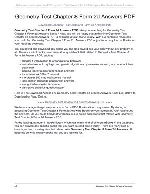 geometry test chapter 8 form 2d answers Doc