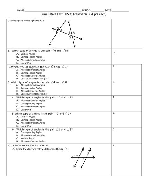 geometry unit 3 test answers Kindle Editon