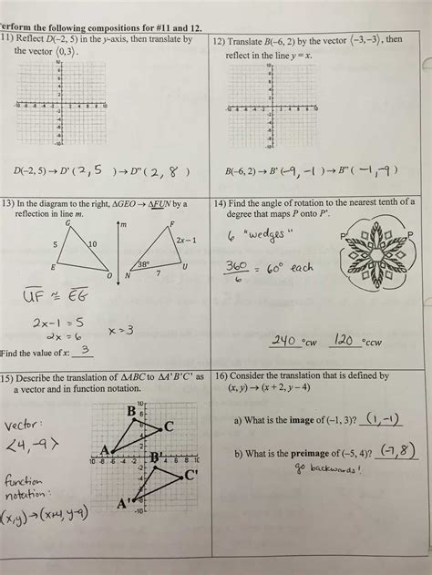 geometry unit 4 test answer key Reader