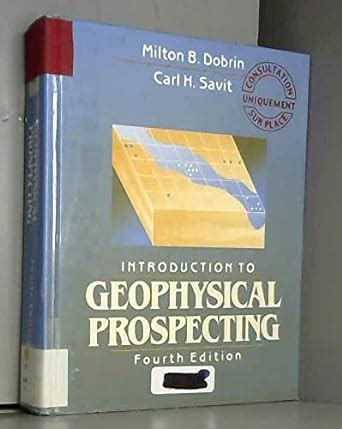 geophysical prospecting dobrin Ebook PDF