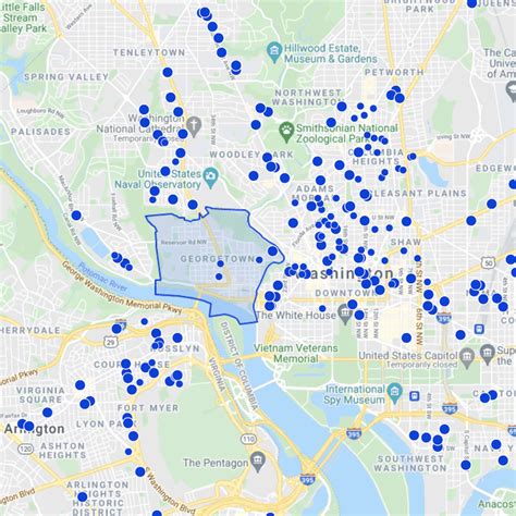 georgetown washington dc zip code