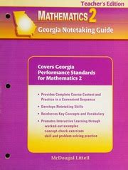 georgia notetaking guide mathematics 2 Doc