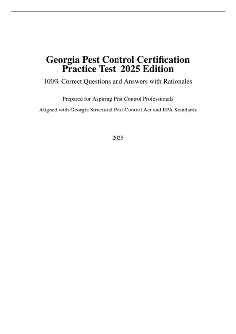 georgia pest control practice test answer guide Reader