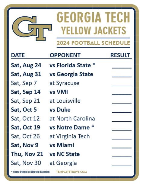 georgia tech yellow jackets 2015 vintage football calendar Doc