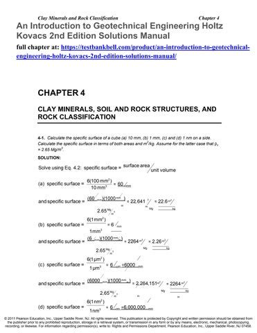 geotechnical engineering holtz kovacs solutions manual Epub