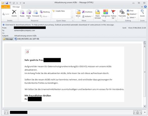 german email sign off