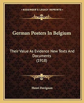 german posters belgium evidence documents Doc