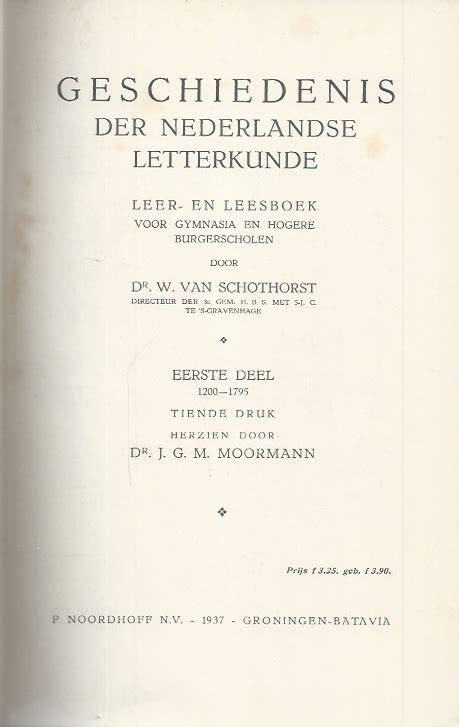 geschiedenis der nederlandsche letterkunde eerste deel 1200 1700 Epub