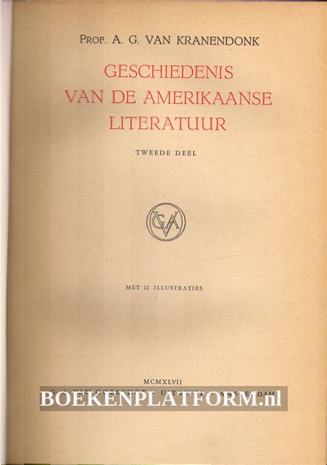 geschiedenis van de amerikaanse literatuur eerste deel tweede deel Reader