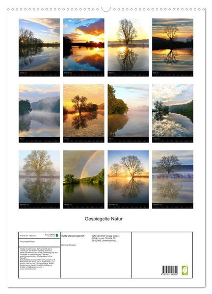 gespiegelte natur wandkalender 2016 hoch Kindle Editon