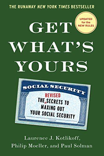 get whats yours the secrets to maxing out your social security PDF