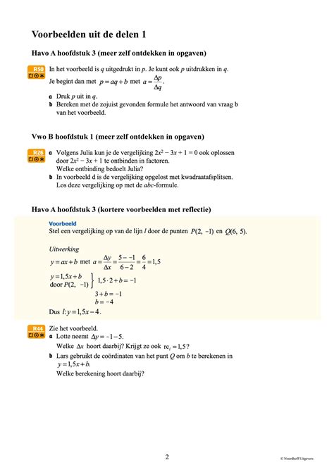 getal en ruimte uitwerkingen havo 3 deel 1 hoofdstuk 4 PDF