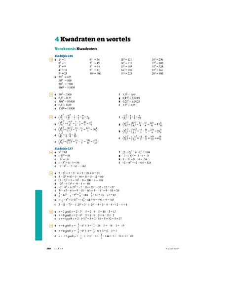 getal en ruimte uitwerkingen wiskundige vaardigheden PDF