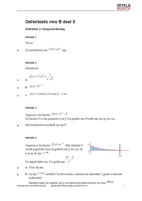 getal en ruimte vwo a deel 3 samenvatting Doc