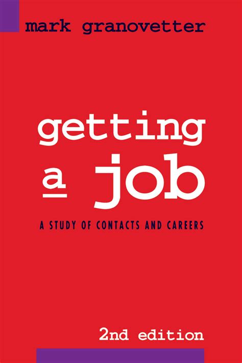 getting a job a study of contacts and careers Epub