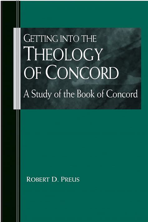getting into the theology of concord a study of the book of concord Doc