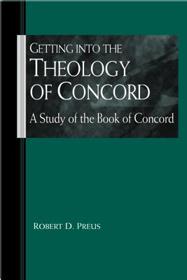 getting into the theology of concord a study of the book of concord Doc