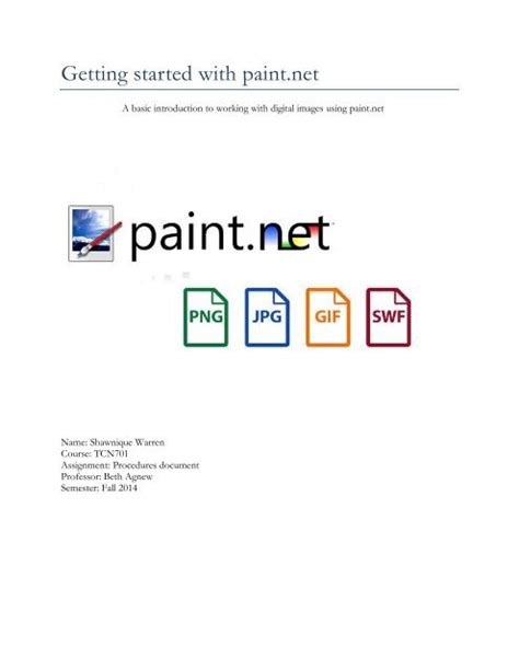 getting started with paint net getting started with paint net Reader