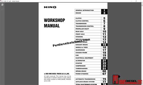 gh hino truck manual pdf PDF