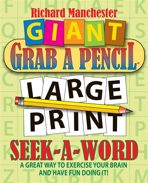 giant grab a pencil® large print seek a word Reader