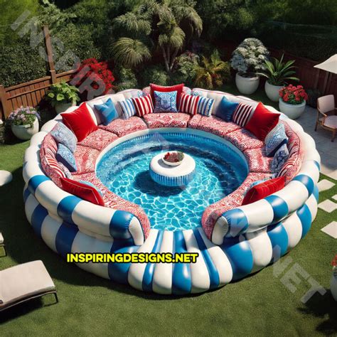 giant inflatable sofa pool