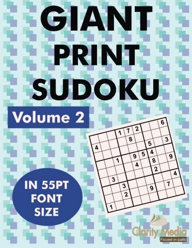 giant print sudoku 100 sudoku puzzles in giant print 55pt font size Kindle Editon