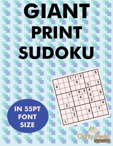 giant print sudoku 100 sudoku puzzles in giant print 55pt font size Kindle Editon