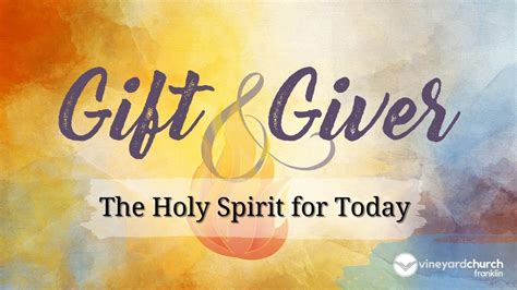 gift and giver the holy spirit for today PDF