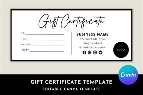 Gift Certificate Template Free Editable Word