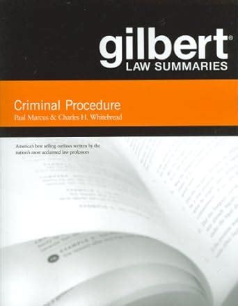 gilbert law summaries on criminal procedure PDF