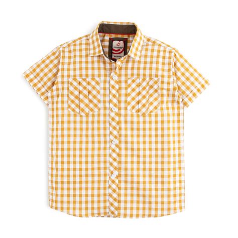 gingham yellow shirt