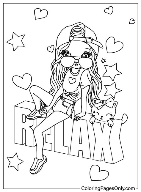 Girly Printable Coloring Pages
