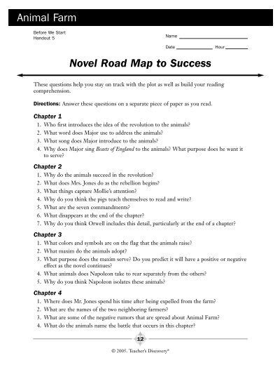 giver novel road map to succes answers PDF