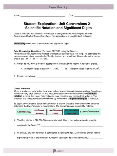 gizmo unit conversions 1 answer key Reader