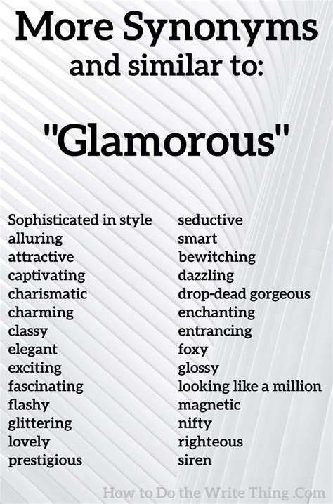 Glamour Synonym
